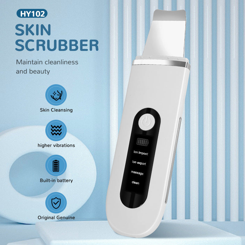 Skin Scrubber Anwendung im Gesicht